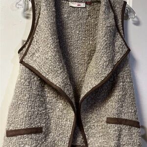 Red Camel ~ Girls ~ Vest ~  Large ~ Wool Blend ~ Open Front